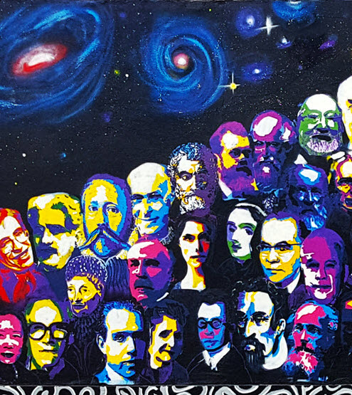 os 100 Scientists of the Science Graffiti