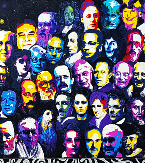 os 100 Scientists of the Science Graffiti